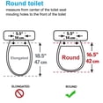 thumbnail image 3 of CADOVE Premium One Click Round Toilet Seat with Cover (Round) - White Color, 3 of 5