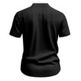 thumbnail image 7 of Men's Button Down Shirts Short Sleeve Casual Shirts Summer Beach Shirts Vacation Wedding Shirts with Pocket Black S, 7 of 7