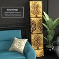 thumbnail image 3 of Oriental Furniture 6 ft. Tall Gold Leaf Orchard Canvas Room Divider - 3 Panel, 3 of 7