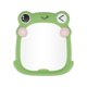 thumbnail image 1 of 1 Pc Espejo Cosmético de Cartón Plegable para Mujeres, Espejo de Plástico Plateado Verde para Viajes de Negocios, 1 of 3