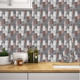 thumbnail image 4 of DEWOO 10 Sheets Peel and Stick Tile Backsplash for Kitchen Wall Tile, Self Adhesive Brick Backsplash Subway Tiles Backsplash, Stick on Tiles Kitchen Backsplash(Gray Brown,10.6"x10"), 4 of 11