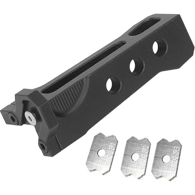 Kantfräs, Mini Kantbandstrimmer en Alliage d'Aluminium, Portable pour le Travail du Bois avec les R1 à R2, R3 Volframstålblad