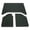 Black, variant on 2007-2010 4-Door Jeep Wrangler Sound Deadening Headliner, Black - 3 Piece