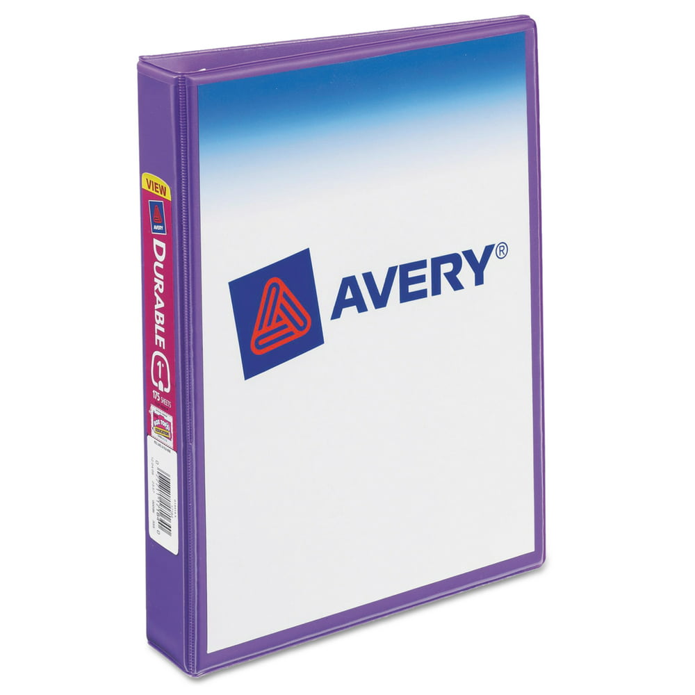 Avery Mini Size Durable View Binder w/Round Rings, 8 1/2 x 5 1/2, 1