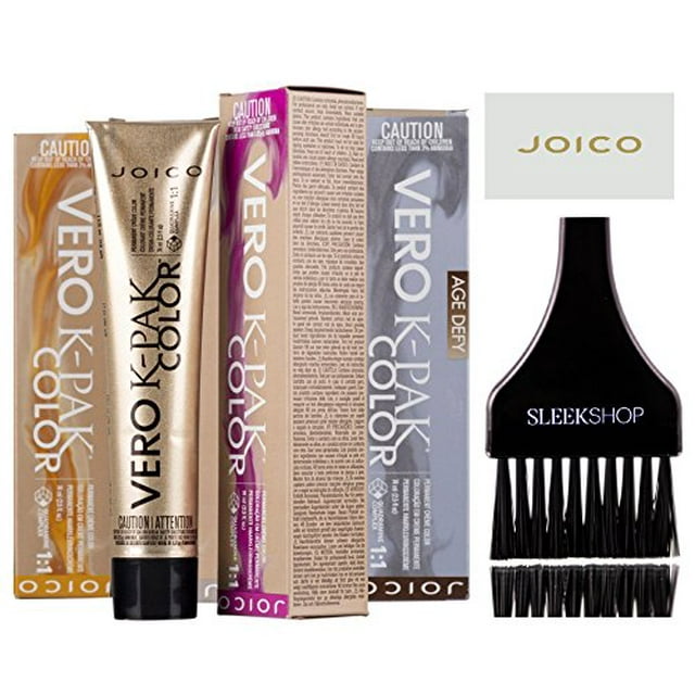 Joico VERO K-Pak Color Permanent Creme Hair Color (with Sleek Tint Brush) (TPB Pearl Blonde)