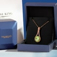 thumbnail image 6 of Gem Stone King 4.83 Ct Oval Green Apple Mystic Quartz 18K Rose Gold Plated Silver Pendant with Chain, 6 of 6
