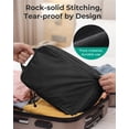 thumbnail image 7 of BAGSMART Compression Packing Cubes for Travel Luggage, 6 Pcs Expandable Packing Organizers Foldable Lightweight Suitcase Storage Bags for Travel Accessories, Women Men, Black, 7 of 7