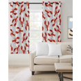 thumbnail image 2 of Red Lobster Blackout Curtains for Bedroom Living Room Darkening Curtains 90 Inch Summer Ocean Animal Minimalist Art Black Out Window Curtain Privacy Window Treatment Grommet Drapes 52"x90"x2, 2 of 9