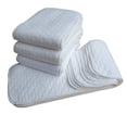 thumbnail image 2 of 10 piezas de paños lavables blancos para bebés, pañales para bebés, muselina para el cuidado del bebé, paño para eructar, 2 of 8