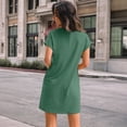 thumbnail image 5 of SUNBS Dresses for Womens Summer Spring T Shirt Dress Vacation Beach Mini Sundress Loose Clothes with Pockets, 5 of 7