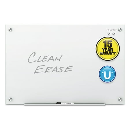 Quartet Infinity Magnetic Glass Marker Board, 36" x 24", White