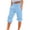 Blue, variant on Karymi Lounge Pants Fashion Jogger Solid Cropped Casual Pull-On Pants Cotton Linen Fabric Skin-Friendly Comfy Cropped Trousers Summer Pants with Pockets for Women