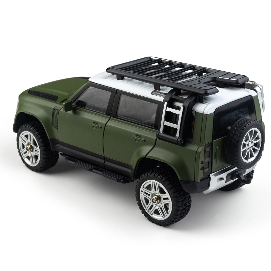 1/24 Scale RC Crawler Car, 2.4G 4WD Alloy Body Off-Road Climbing Truck with Realistic Lights, Ready-to-Run Electric Mini RC Car for Adults & Teens