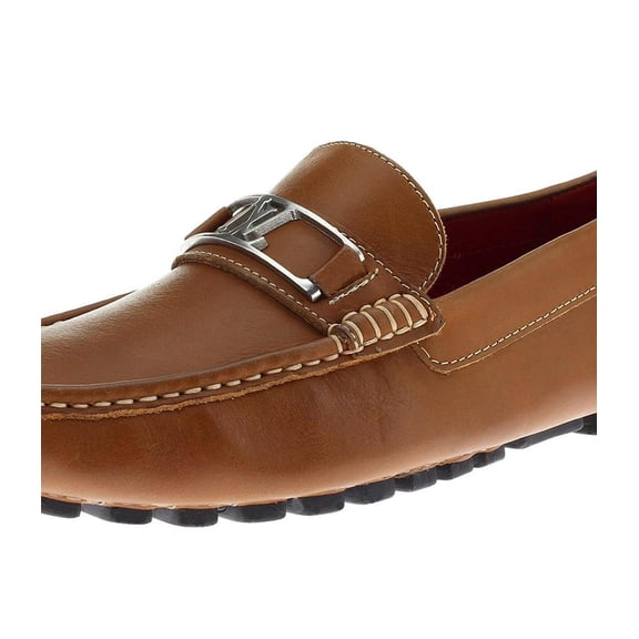 Mens Grant Tan Leather Comfortable Driving Shoe Luciano