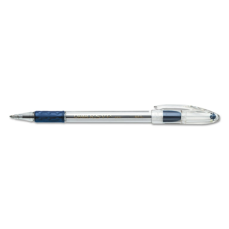 R.S.V.P. Ballpoint Pen, Stick, Medium 1 mm, Blue Ink, Clear/Blue Barrel, Dozen R.S.V.P. Ballpoint Pen, Stick, Medium 1 mm, Blue Ink, Clear/Blue Barrel, Dozen