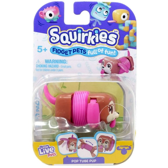 Little Live Pets Squirkies Pop Tube Pup Figure