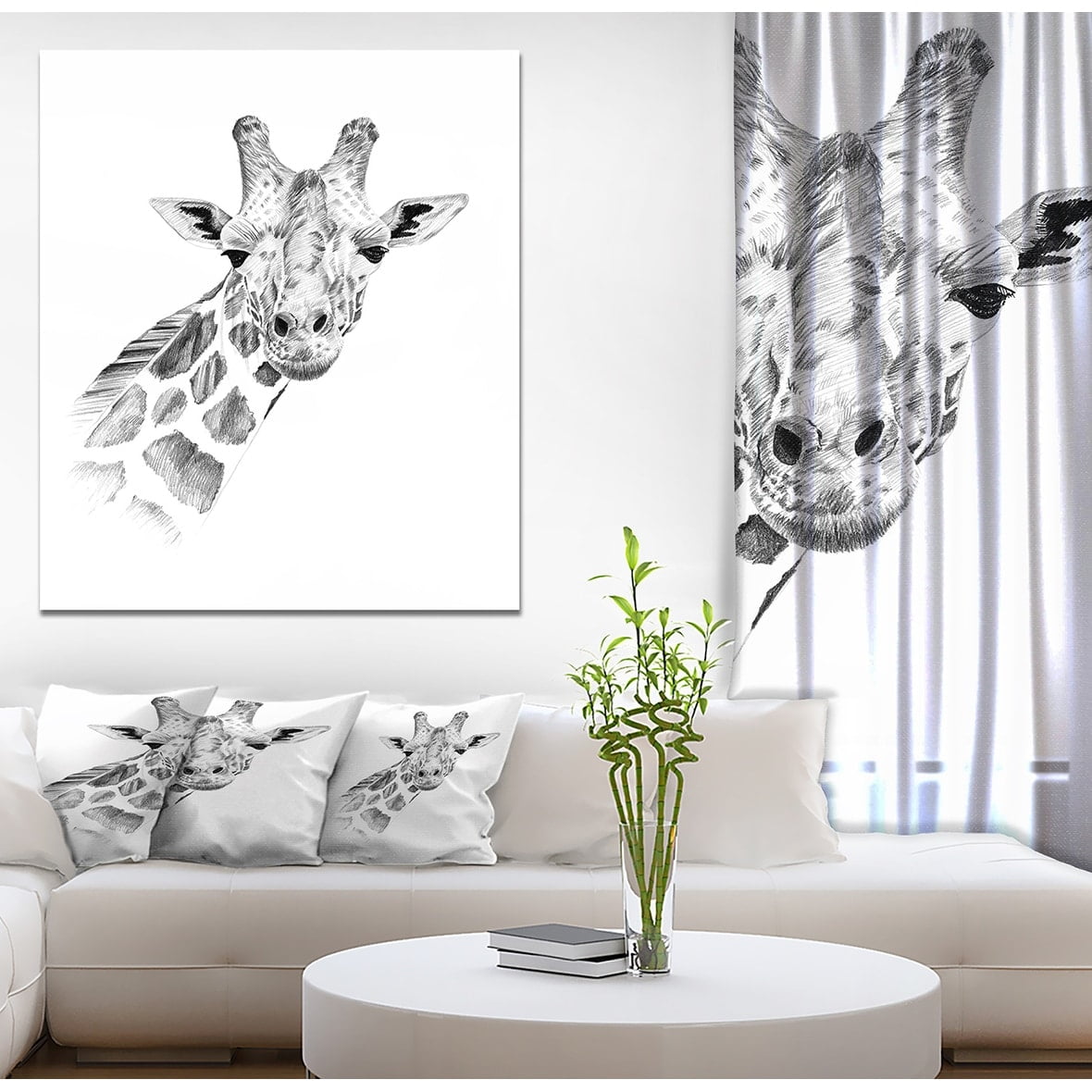 Black And White Giraffe Photos