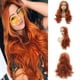 thumbnail image 3 of Peluca con Frente de Encaje de 24 Pulgadas Peluca Sintética con Sensación de Cabello Humano Lacio y Rizado Peluca Ondulada Larga Natural, 3 of 9