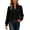 Black, variant on NominalSnug Blouses for Womens Dressy Casual Long Sleeve Ruffle Cuff Work Shirts Lace V Neck Elegant Business Tops