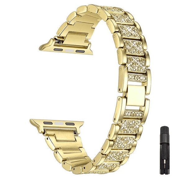 Metal Bands Compatible with Apple Watch Band 42mm 44mm 45mm 46mm 49mm iWatch Series 11/10/9/Ultra/SE/8/7/6/5/4/3/2/1, Dressy Metal Bangle Bracelet Women