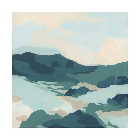 June Erica Vess 'Sea Glass Valley I' Canvas Art