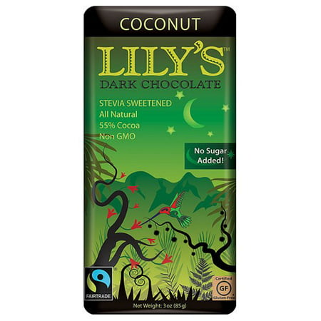 Lily's Dark Chocolate with Stevia Coconut 3 oz