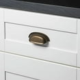 thumbnail image 2 of GlideRite 2.5 in. Center Classic Bin Cabinet Pull, Antique Brass, 2 of 8