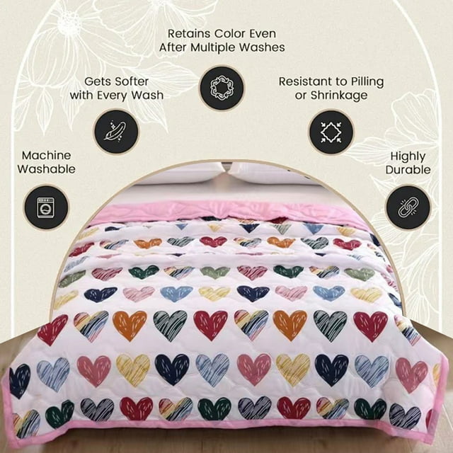 Fiudx Manta Fresca, Edredón Transpirable de Verano, Edredón Disipador de Calor, Diseño de Algodón Agradable para La Piel, Manta de Viaje para La Siesta, Ideal para Quienes Duermen con Calor, Lavable