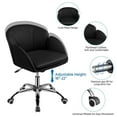 thumbnail image 4 of Desk Chair Velvet Office Chair with Wheels Tufted Vanity Chair Fabric Task Swivel Armchair for Bedroom Living Room, 4 of 8