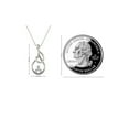 thumbnail image 5 of aaXia 10K White Gold 1/10ct. TDW Diamond Looping Teardrop Flower Pendant Necklace (H-I, I1-I2), 5 of 5