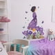 thumbnail image 5 of Pegatinas de Decoración de Pared para El Hogar con Diseño de Niña con Vestido Morado y Flores Moradas, 5 of 6