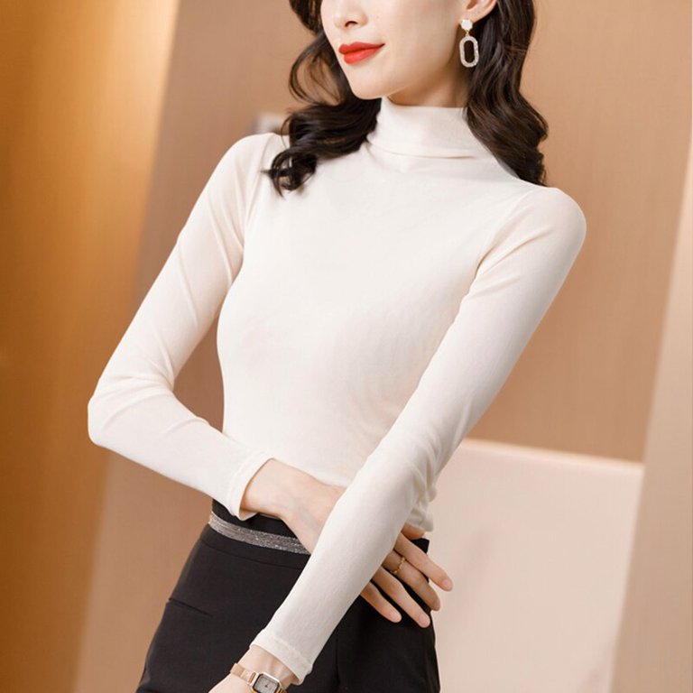 DanceeMangoo Sexy Mesh Long Sleeve Blouse Women Spring Transparent Club  Party Black Shirts Sexy Turtleneck Tops Autumn Winter