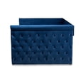 thumbnail image 4 of Bowery Hill Mid-Century Velvet Full Daybed with Trundle in Blue, 4 of 11