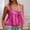 Hot Pink, variant on Tank Tops for Women Y2K Lace Trim Croped Tank Tops with Cute Ribbon Bow Tie Loose Fit Going Out Tops (Black M)