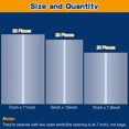 thumbnail image 2 of 60 Pieces Sublimation Shrink Wrap Film, Heat Sublimation Shrink Wrap Tube with 3 Sizes Include 7 x 11 Inch, 7 x 7.8 Inch and 5 x 10 inch for Sublimation Mugs, Tumblers (Transparent Color), 2 of 7