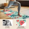 thumbnail image 4 of Pioneer Flower Floral Print Pattern Hot Yoga Mat Towel Non Slip for Hot Yoga - Quick-Drying Yoga Mat Cover with 4 Corner Pockets with Travel Bag - Hot Yoga Towel Non Slip 70"x26", 4 of 6