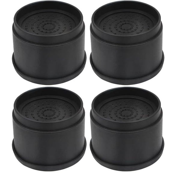 4 Pcs Stackable Bed Risers Furniture Lifts for Desk Cabinet Non Slip Floor Protectors Multi Functional Coasters