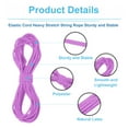 thumbnail image 3 of Uxcell Elastic Cord Heavy Stretch String Rope Elastic String Light Purple 4mm, 3 of 5