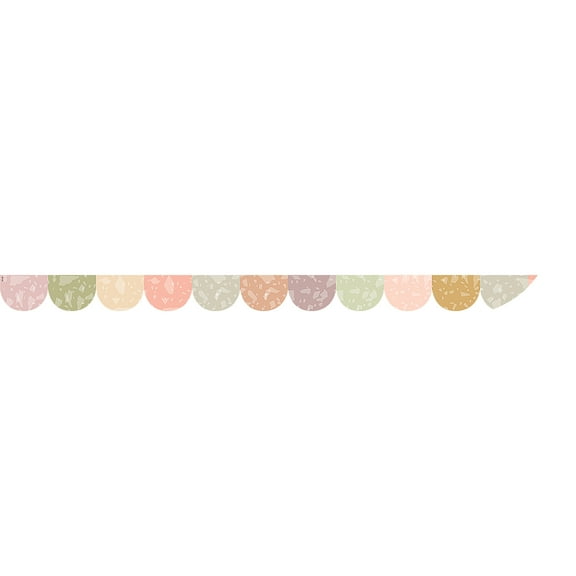 Teacher Created Resources Terrazzo Tones Scalloped Magnetic Border, 24 Feet