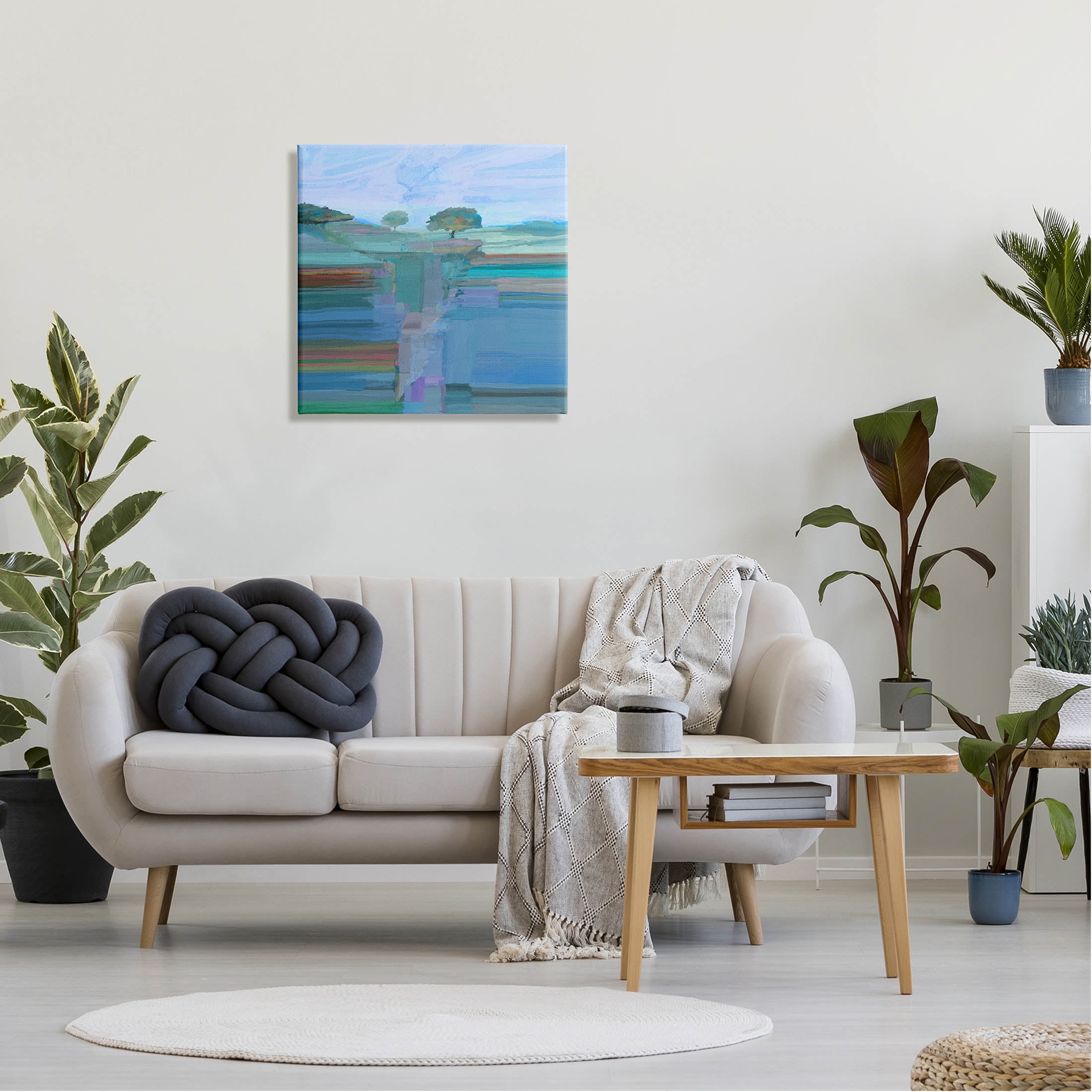 Contemporary Trees Underground View Abstract Graphic Art Gallery Wrapped Canvas Print Wall Art