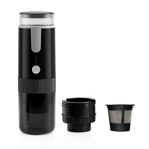 Portable Espresso Maker, Electric Travel Coffee Machine for Office Camping Fit Powder & Capsule