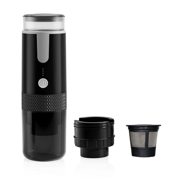 Cafetera Expreso Portátil, Máquina de Café Eléctrica de Viaje para Oficina, Viajes, Campamentos, Apta para Café en Polvo y Cápsulas de Café