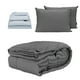 thumbnail image 1 of Edredón King Size Homy Gris + Sábanas Softy + Almohadas 2Pack, 1 of 8