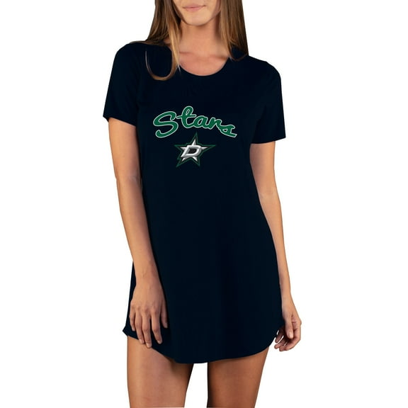 Women's Concepts Sport Black Dallas Stars Marathon Knit Nightshirt