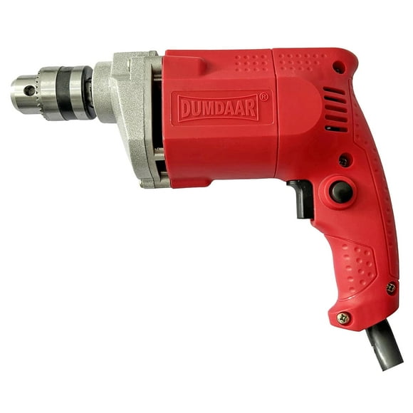 10mm Red Electric Drill Machine With 100% Copper Winding | Driller, Impact Driver, Screw | Wood, Bricks, Metal & Plastic | Chuck Key Easy To Use, Electric Drill Machine, Professional Use