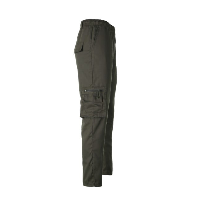 Men Loose Work Trousers Cargo Combat Knee Pad Pocket Hiking Workwear Baggy Pants 