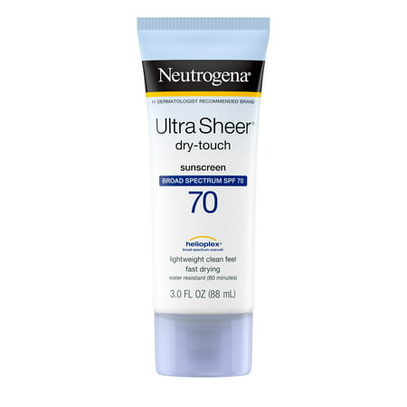 Neutrogena Sunblock Ultra Sheer Dry-Touch SPF 70 - 3 (Best Water Resistant Sunscreen 2019)