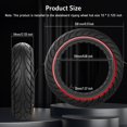 thumbnail image 6 of FL 10x2.125 Solid Tire,10 inch Solid Rubber Tires 10x2.125 Solid Electric Scooter Tire Tubeless Front, 6 of 7