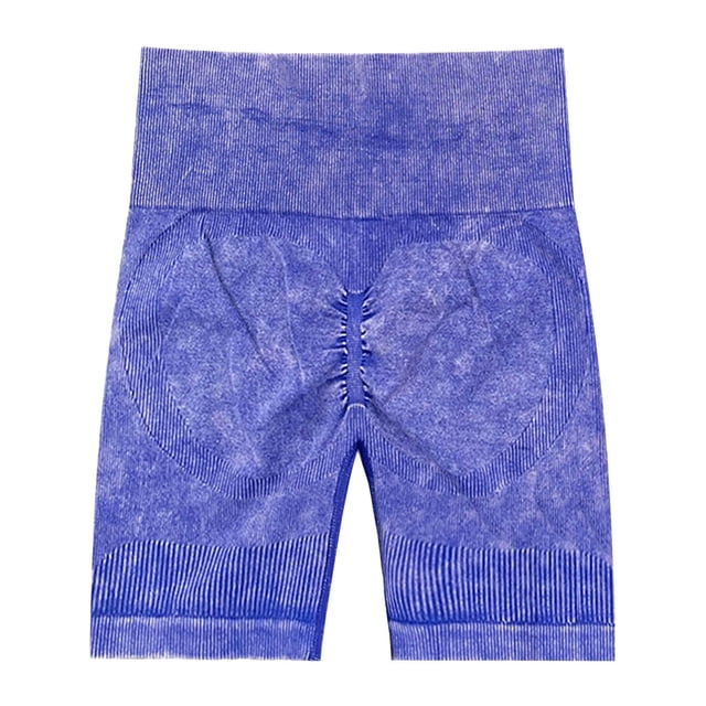 Gibobby Leggings cortos deportivos mujer para yoga Pantalones cortos deportivos de yoga de puntos con gradiente de cintura alta para mujer(A,G)
