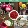 thumbnail image 5 of 6/12-Pack Artificial Chrysanthemum Ball Flowers, 11 Inch Faux Chrysanthemum Silk Bouquets Real Touch Faux Flowers for Home/Wedding/Christmas/Party[Silver], 5 of 6
